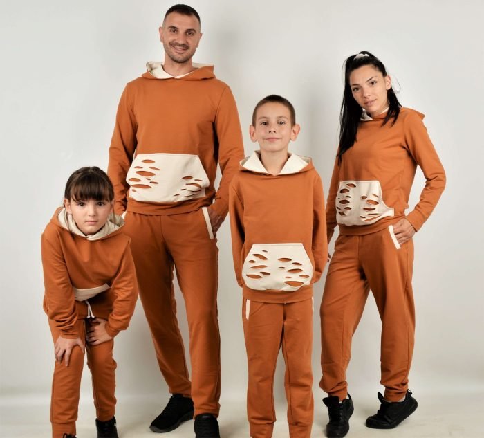 Спортни Екипи за Семейство Кафяво и Бяло Спортен екип EXTRAVAGANT кафяво
