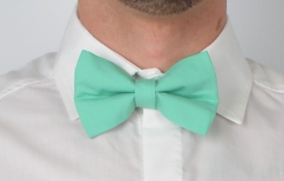 папионка цвят мента мъжка детска папионка цвят мента