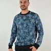 мъжки коледен пуловер в тъмносиньо