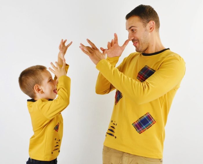 ризи баща и син цвят горчица ризи баща и син цвят горчица