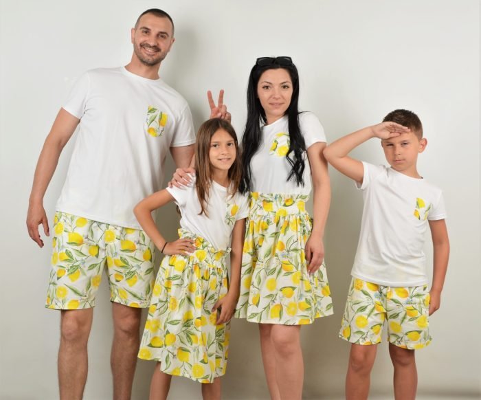 Matching Family Lemon Outfits Дамски и детски сет *LEMON*