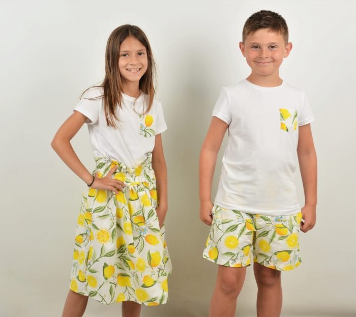 Summer Lemon Dress Дамски и детски сет *LEMON*