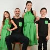 Еднакви Летни Дрехи за Цялото Семейство Зелено