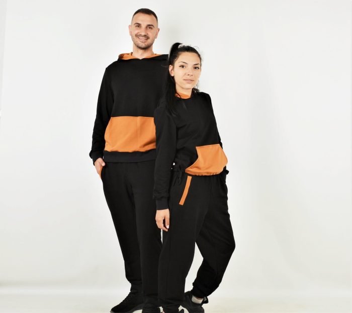 Еднакви Спортни Екипи за Него и Нея Черно Еднакви Спортни Екипи за Него и Нея Черно