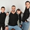 Памучен бомбър овърсайз сиво и черно
