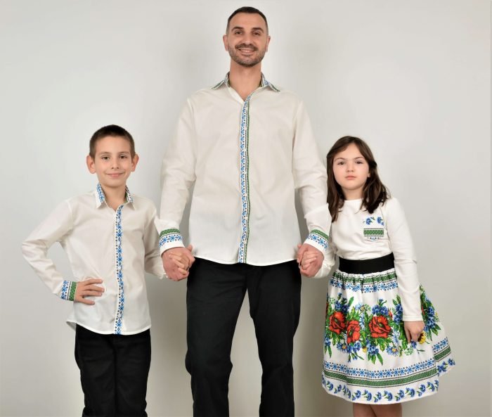 Ризи с Шевици Синьо