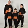Спортен екип в кафяво и черно