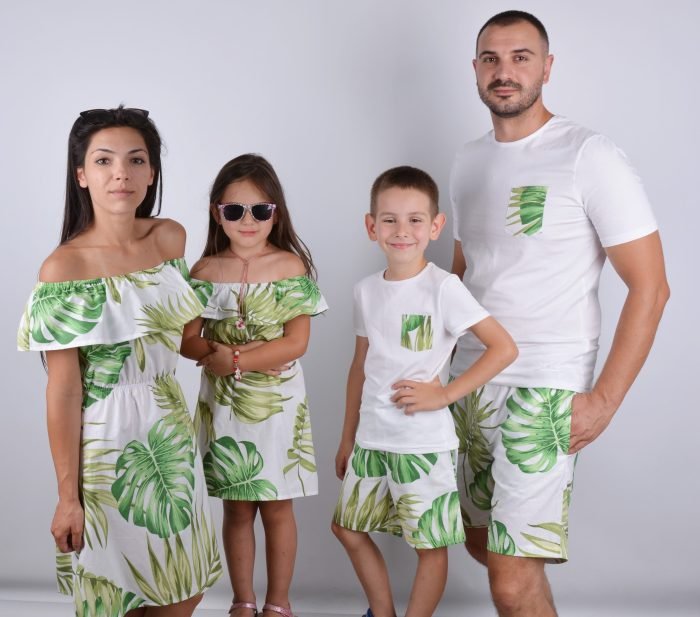 Хавайски рокли, шорти и тениски Мама и Аз *GREEN HAWAII*