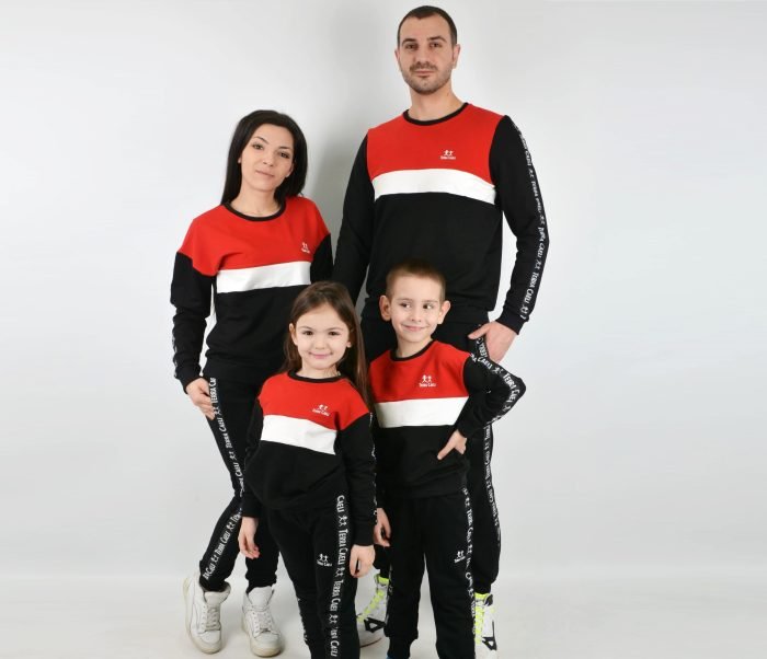 Спортен екип с кант TERRA CAELI в червено