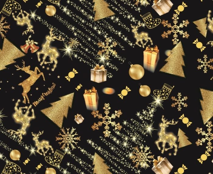 Коледни пижами за Него и Нея *LUXURY GOLD CHRISTMAS*