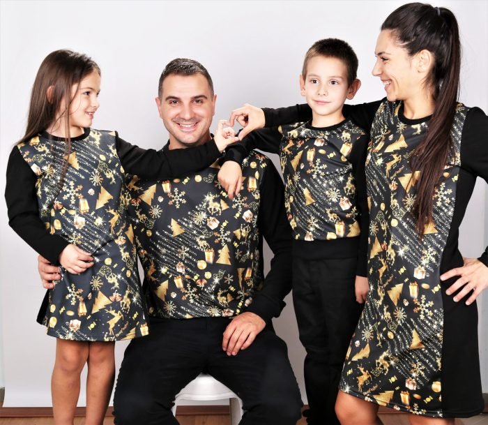 Коледни Дрехи за Двойки * Luxury Gold Christmas *