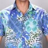Хавайскa риза и рокля "BLUE HAWAII"