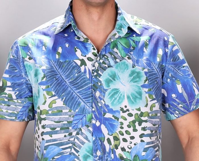 Хавайскa риза и рокля "BLUE HAWAII"