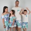 еднакви семейни комплекти Хавайски рокли, шорти и тениски Мама и Аз *OCEAN HAWAII*
