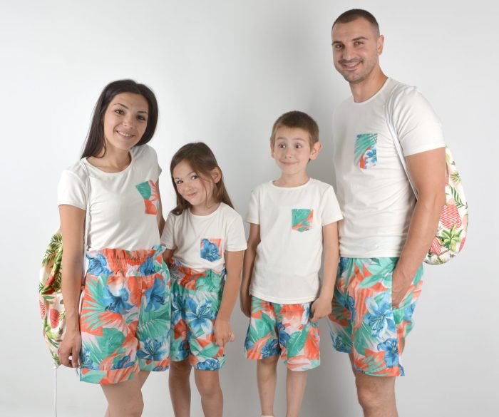 Хавайски къси панталони и тениски с джоб *HAWAII* Мама и Аз