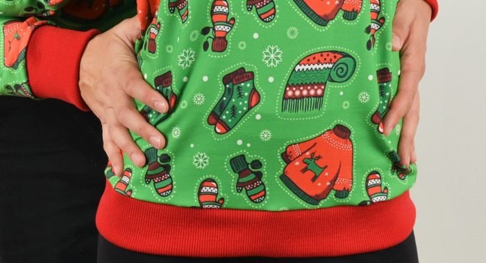 Коледни пуловери за двойки в зелено *Green Christmas*