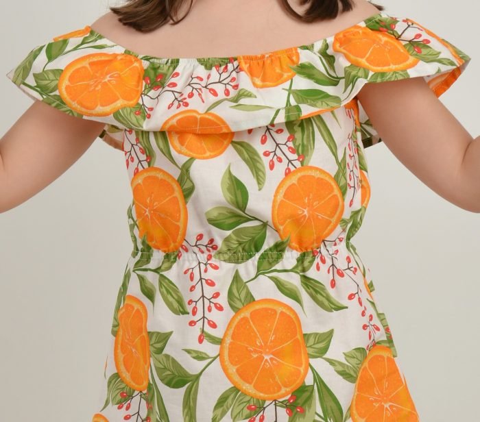 рокля с портокали Рокля, тениска и шорти за Него и Нея *ORANGE*