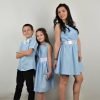 Рокли в небесно синьо с ПОДАРЪК аксесоари