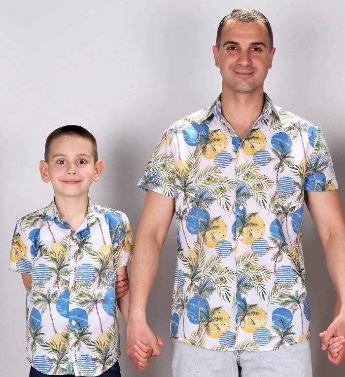 хавайски ризи за баща и син 2