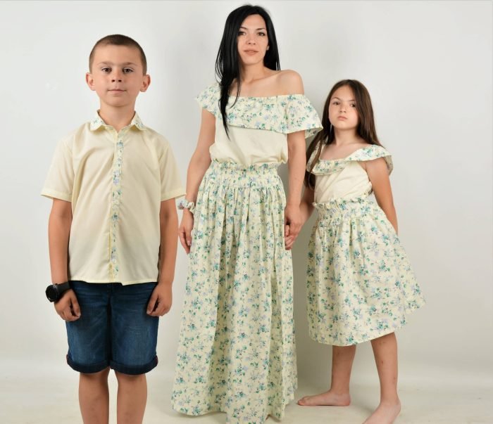 Детски сет от пола и топ 128-134