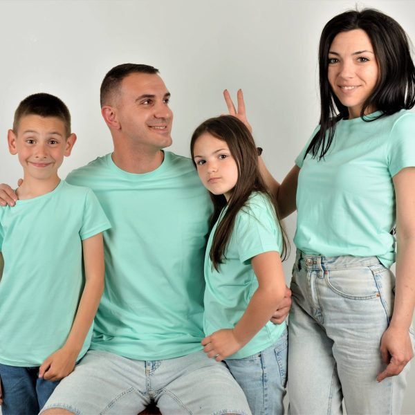 Изчистени Дамски Мъжки и Детски Тениски Мента Детска тениска 128-134