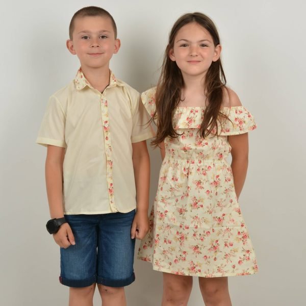 детска рокля на цветя Детска рокля 128-134