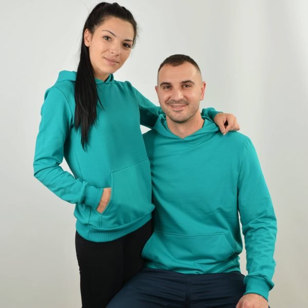 Дамски ватиран суичър S